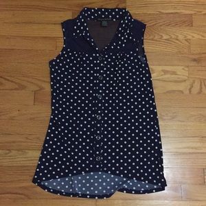 Button down tank top